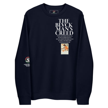 THE BLVCK MAN’S CREED PART IV UNISEX ECO SWEATSHIRT