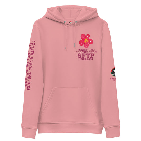 SOMETHING FOR THE CURE (TM) UNISEX ESSENTIAL ECO-HOODIE
