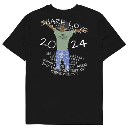 Share Love Unisex Organic T-Shirt