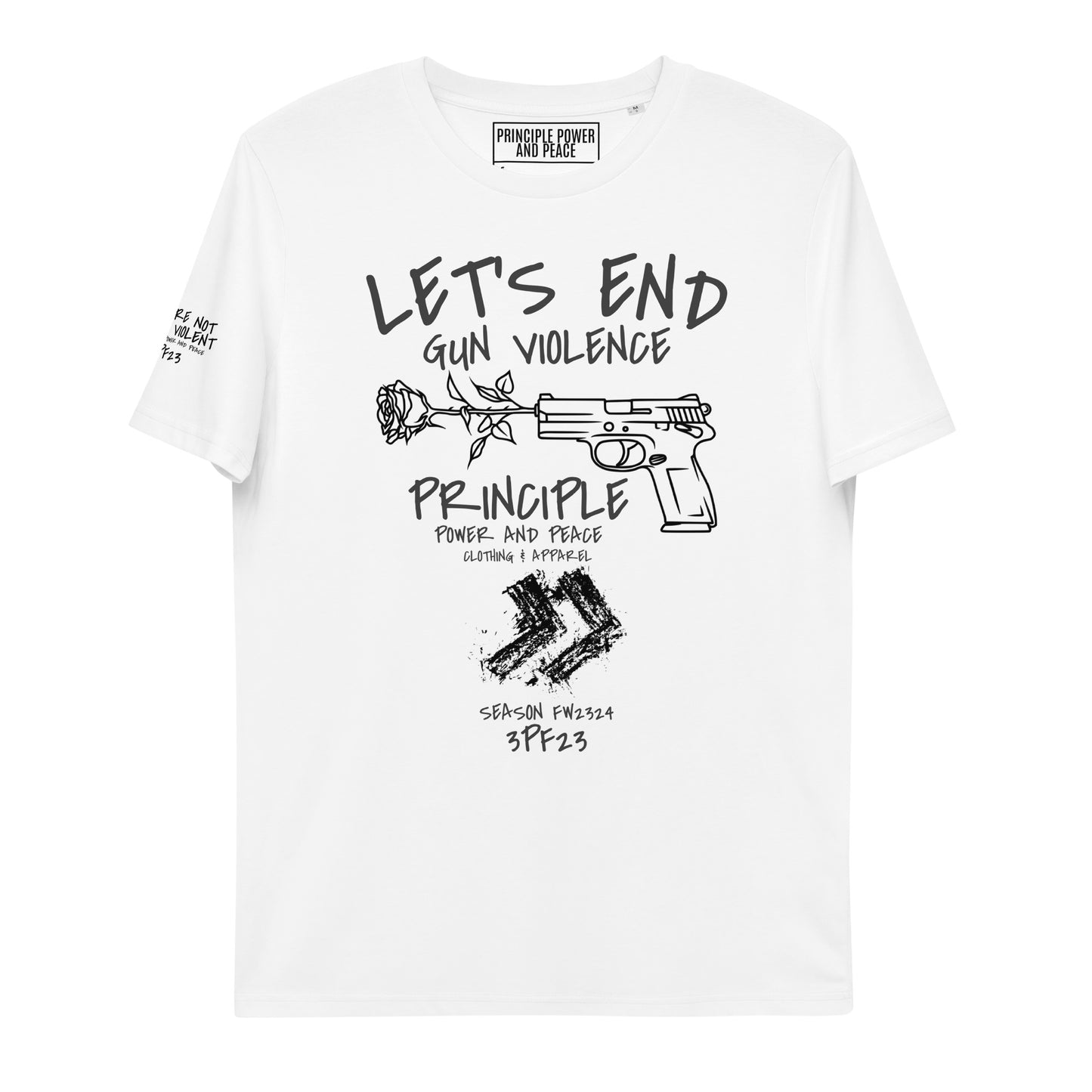 We Are Not Violent Unisex Organic Cotton T-shirt